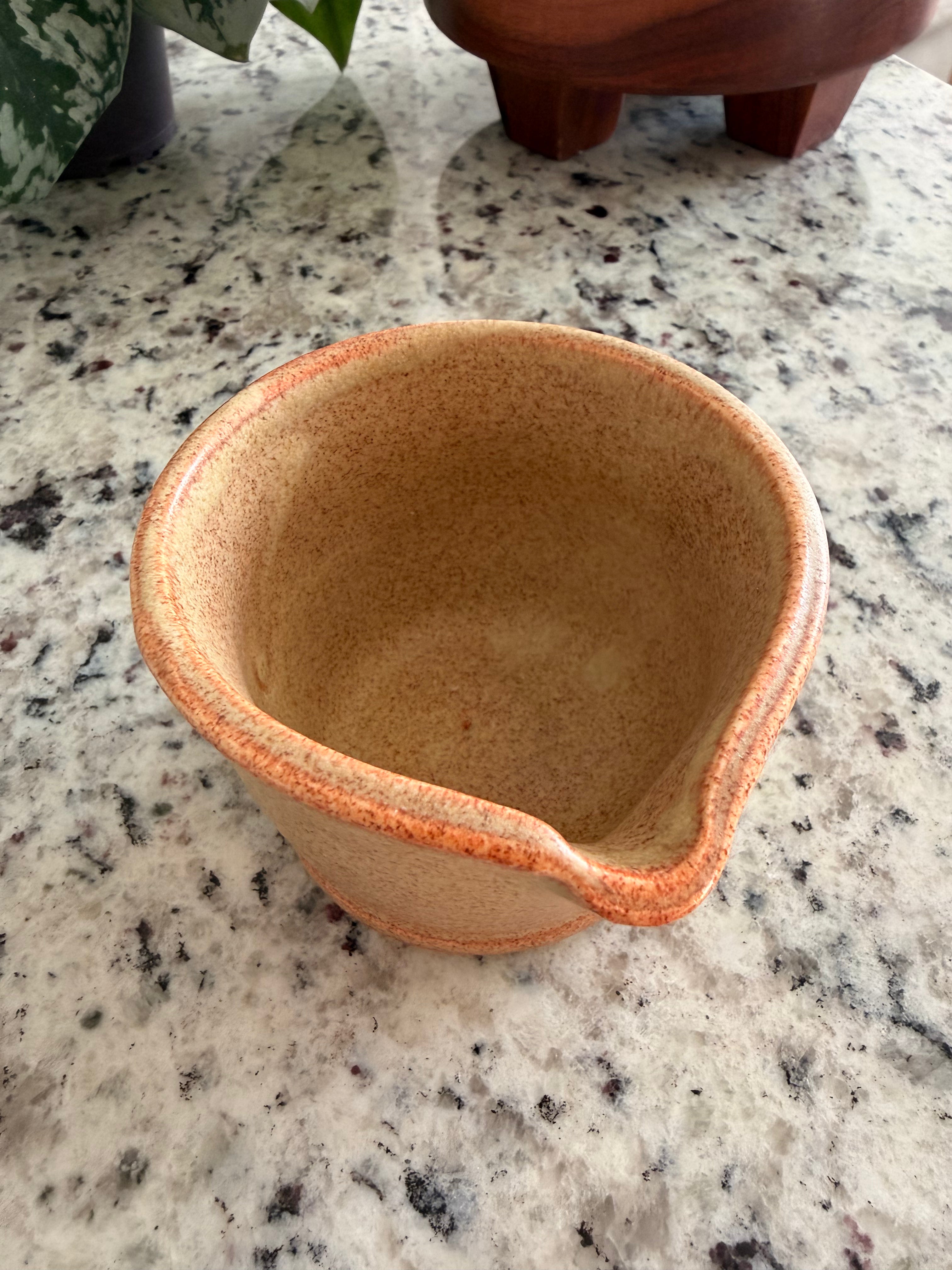 Ceramic pour spout cup